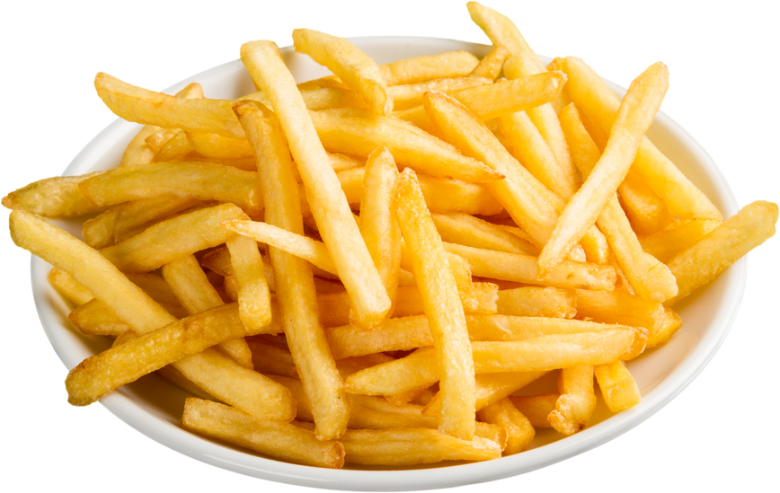 Plate of French Fries Cutout