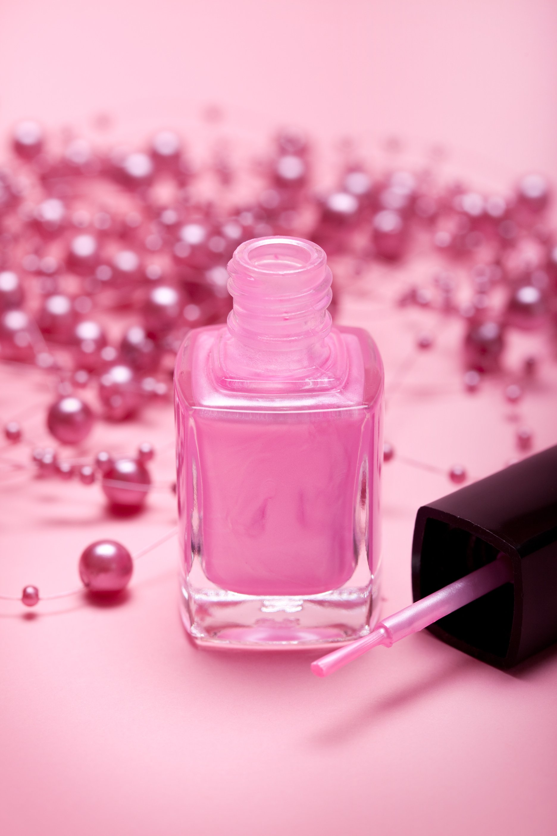 Pink nail polish