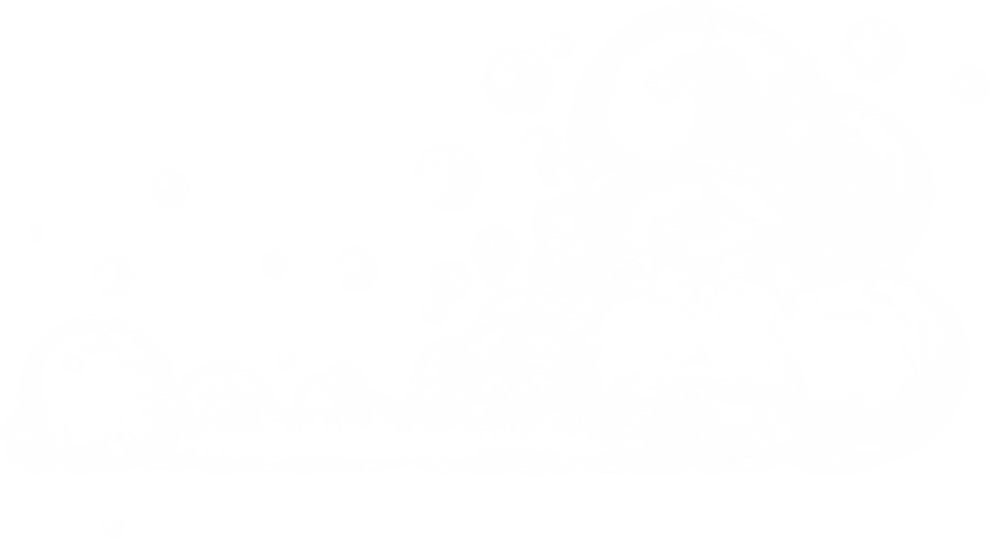 Soap foam with bubbles